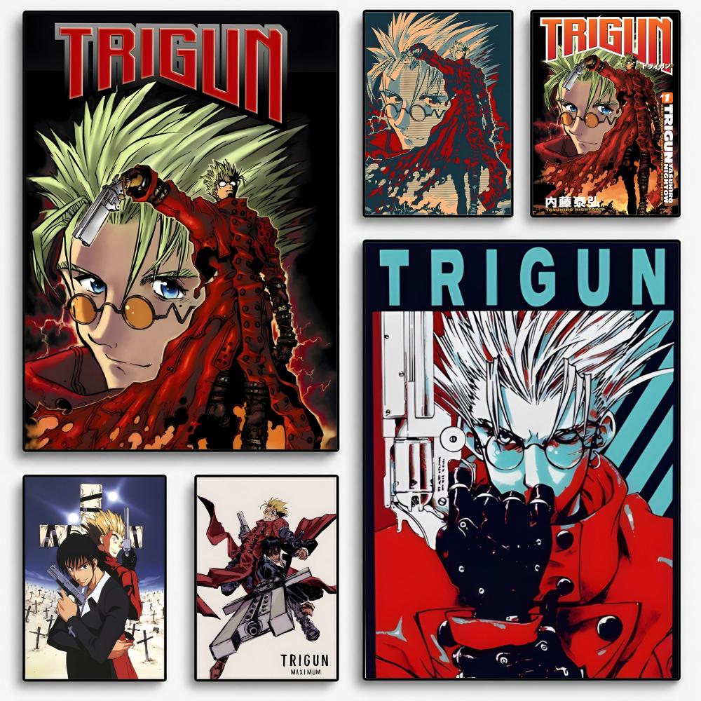 Interior Design Poster - TRIGUN STAMPEDE ポスタールームホームデコレーションインテリアウォールアート印刷ガレージポスターギフト
