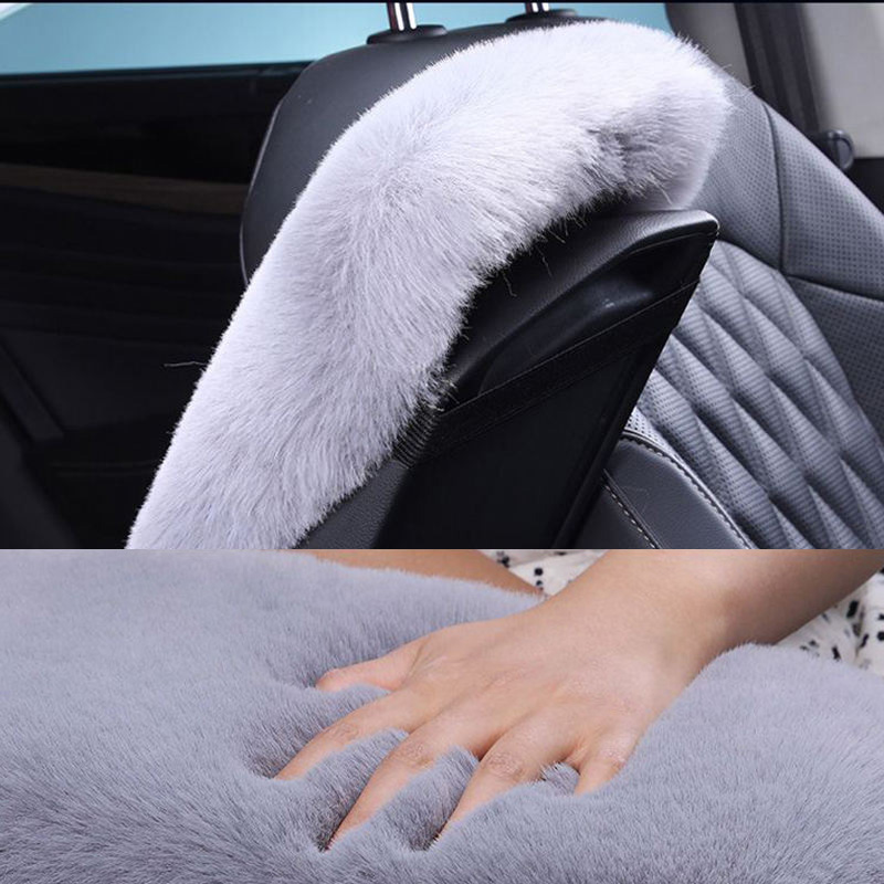 Interior Design Degree - ユニバーサル車のアームレストカバーぬいぐるみ暖かいパッドアンチスリップデザインセンターコンソールプロテクター自動車インテリア装飾かわいいふわふわ ​
