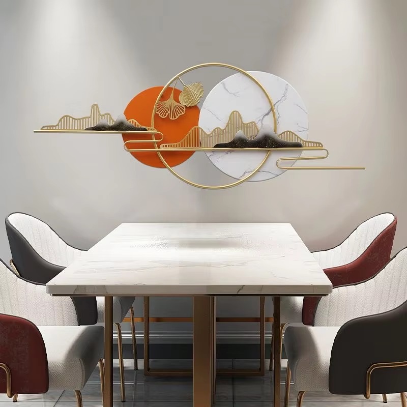 Interior Design Luxury House - 150x55 高級インテリアデザイン リビングルーム メタル製 壁掛け装飾品 ホームデコレーション