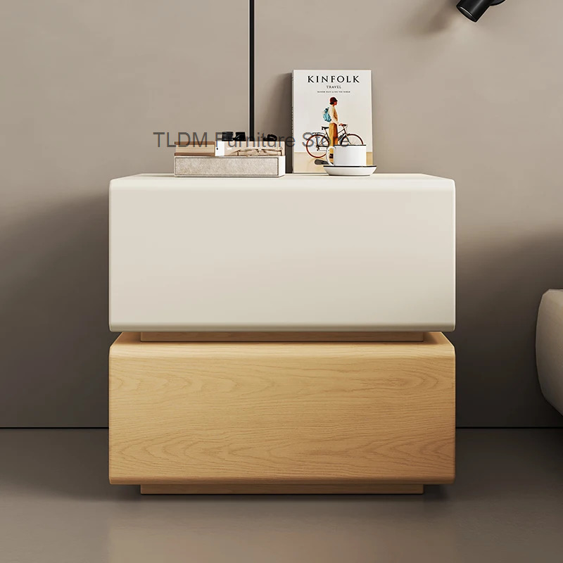 北欧風高級木製ホワイトモダンベッドサイドテーブル、ニッチなベ - Interior Design Luxury House のレビューと価格