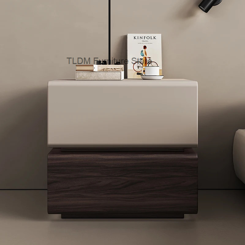 北欧風高級木製ホワイトモダンベッドサイドテーブル、ニッチなベ - Interior Design Luxury House のレビューと価格