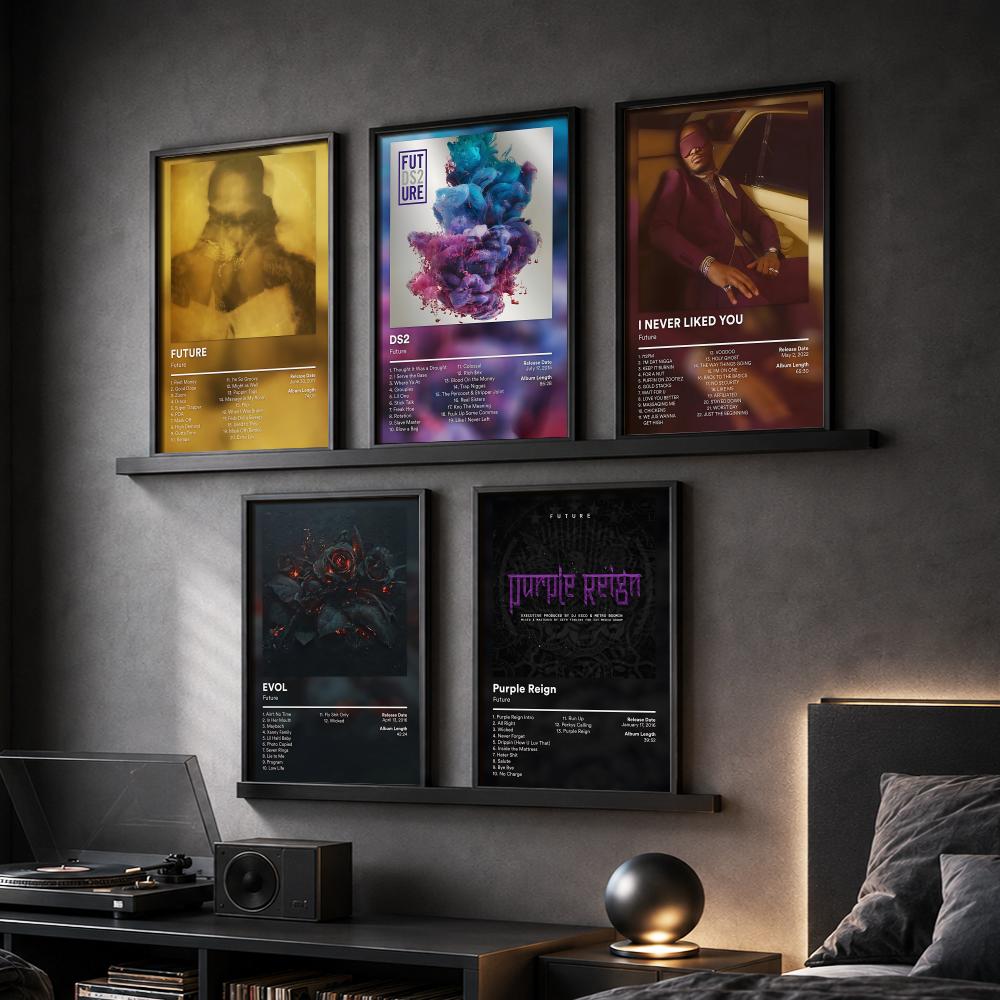 F-Future ラッパーアルバム絵画書道キャンバスポスター - Interior Design Poster のレビューと価格