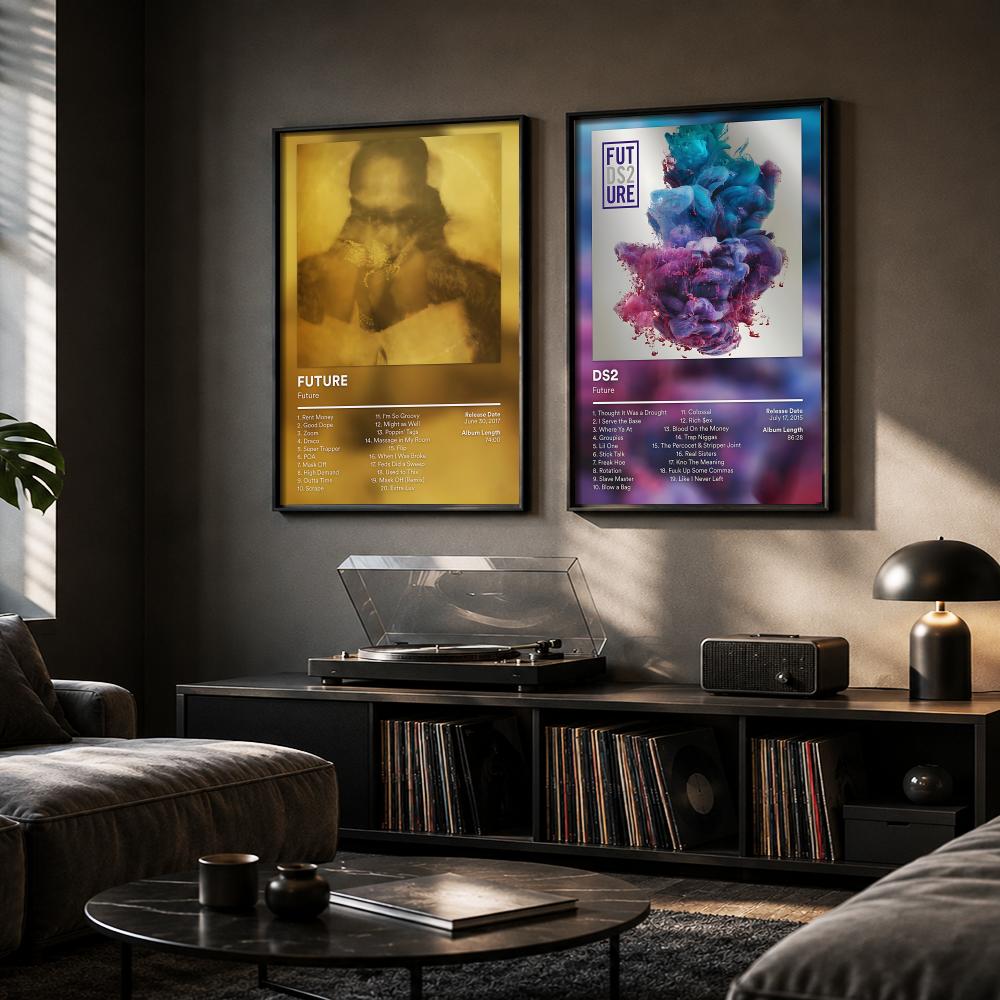 F-Future ラッパーアルバム絵画書道キャンバスポスター - Interior Design Poster のレビューと価格