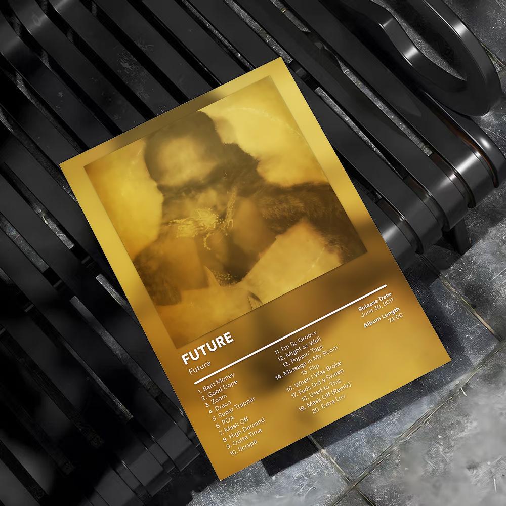 F-Future ラッパーアルバム絵画書道キャンバスポスター - Interior Design Poster のレビューと価格