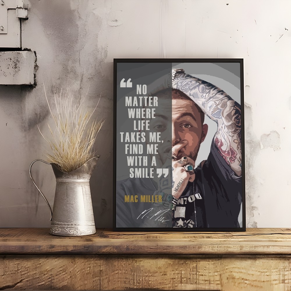 ラッパー M-Mac ミラーポスター部屋の装飾家の装飾インテ - Interior Design Poster のレビューと価格