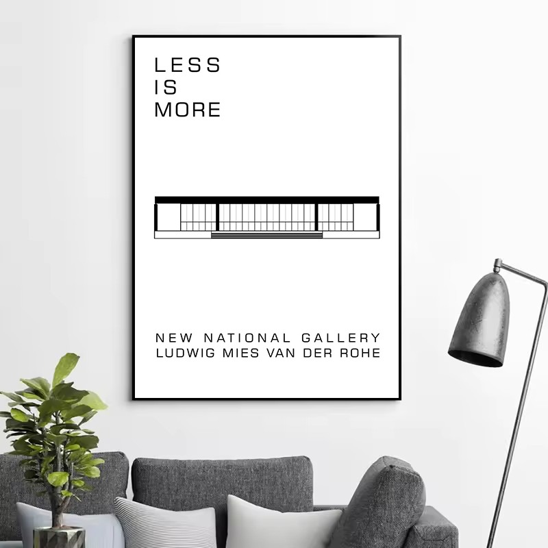クラシックファーンズワースハウスバウハウスデザイン抽象建築ポ - Interior Design Of House のレビューと価格
