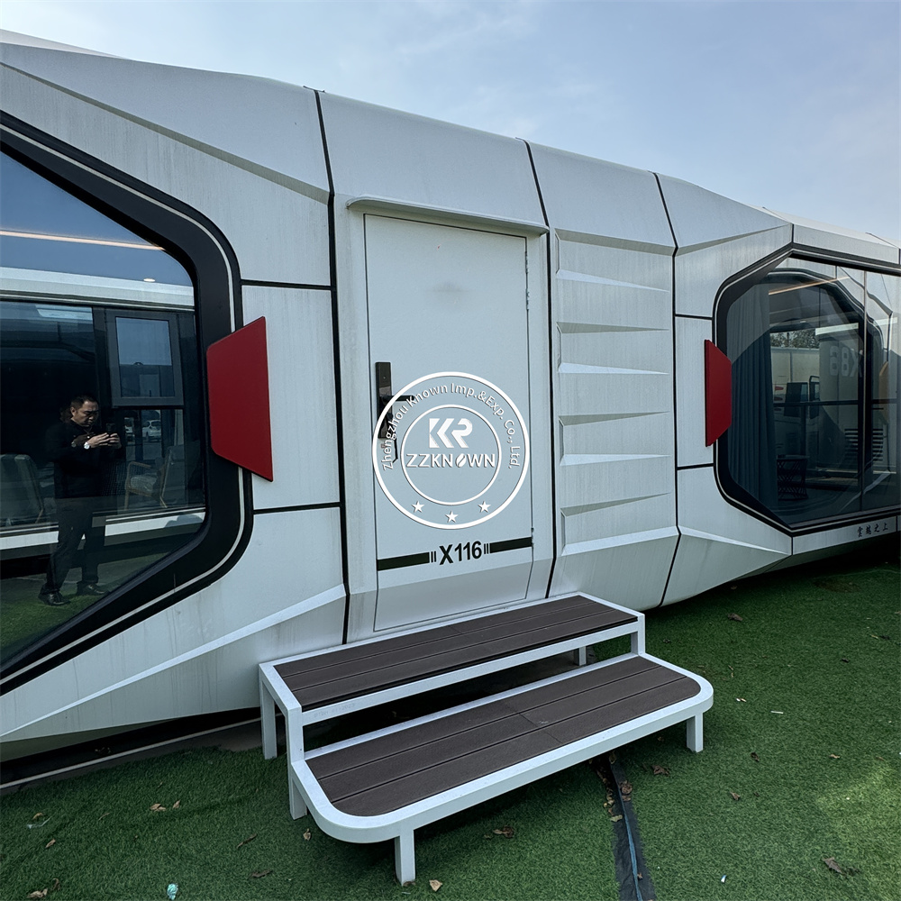 カスタマイズ可能な小型プレハブキャビン、スチールカプセルハウ - Interior Design Luxury House のレビューと価格