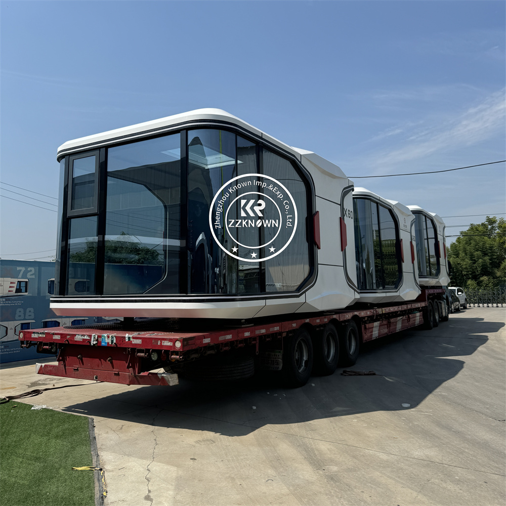 カスタマイズ可能な小型プレハブキャビン、スチールカプセルハウ - Interior Design Luxury House のレビューと価格