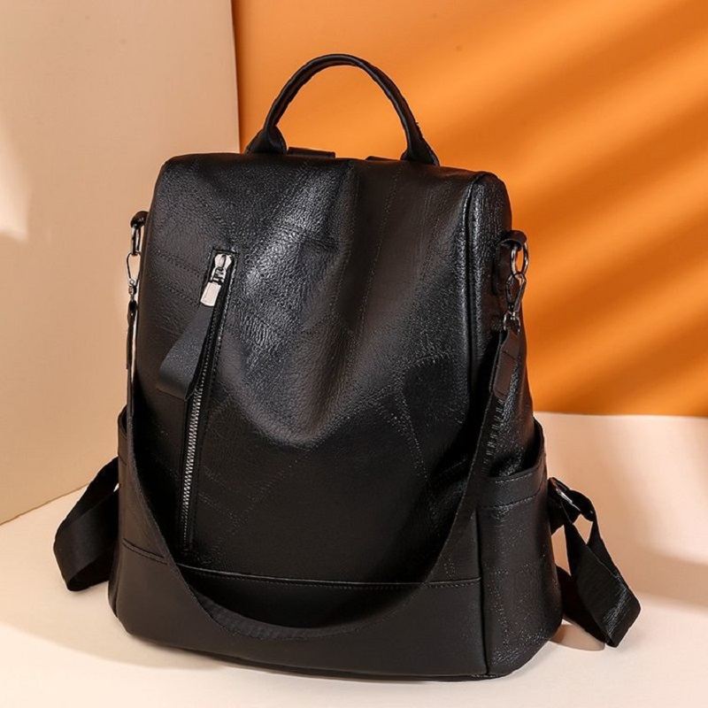 女性用ソフトレザーバックパック,盗難防止ショルダーバッグ,大 - Interior Design News のレビューと価格