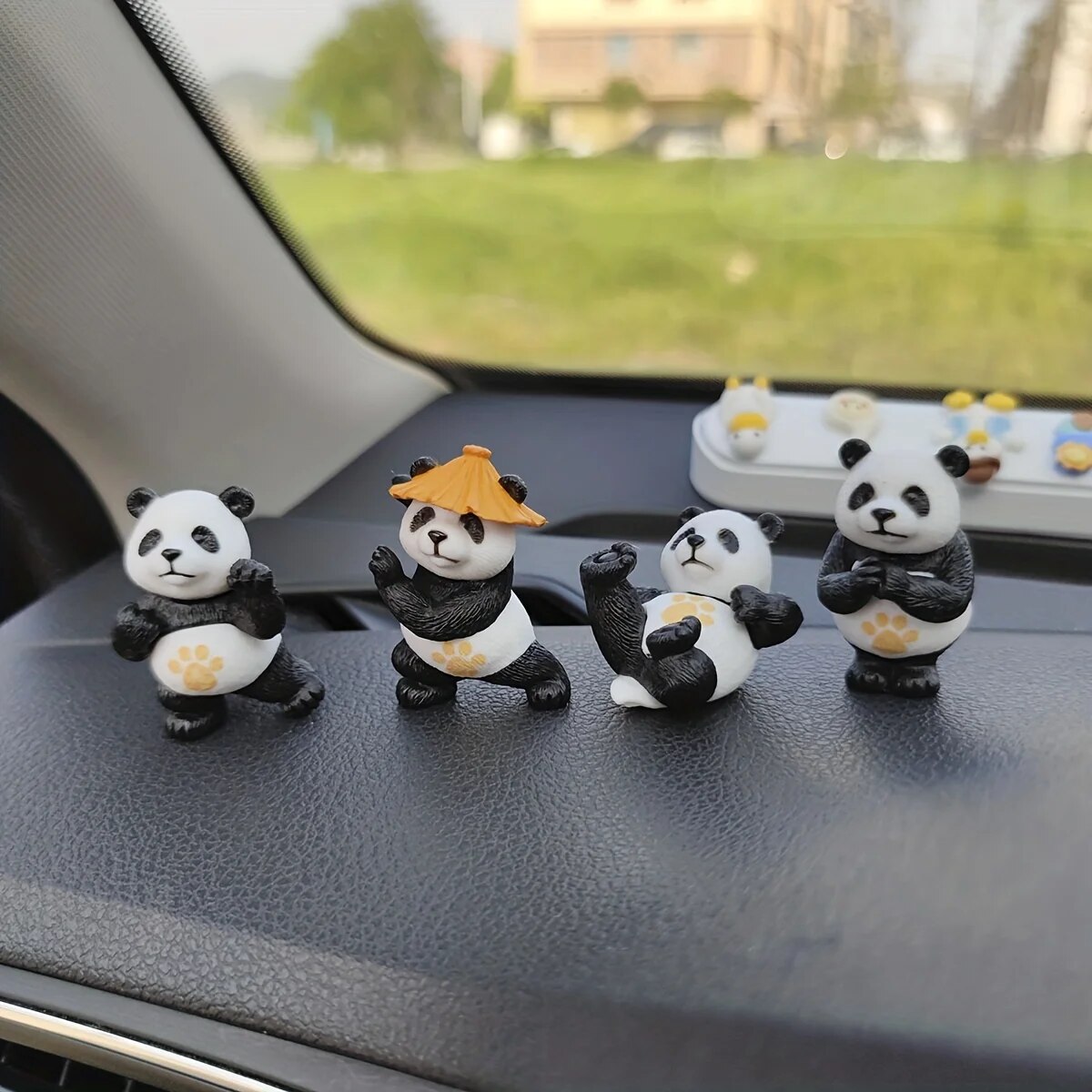4 ピース/セットパンダデザイン車の装飾品車のセンターコンソ - Interior Design Of House のレビューと価格