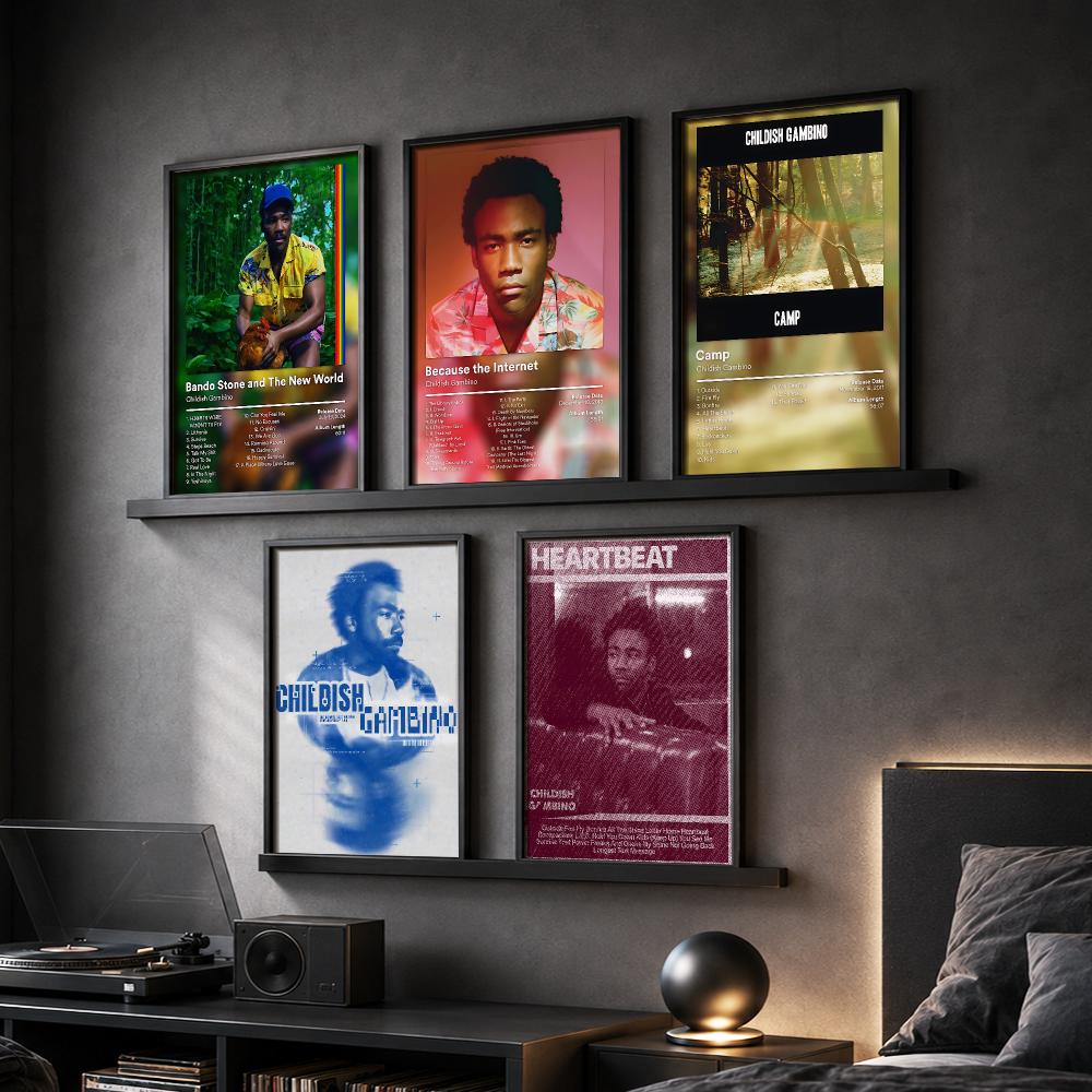 C-Childish Gambino 音楽アルバム絵画書道キ - Interior Design Poster のレビューと価格