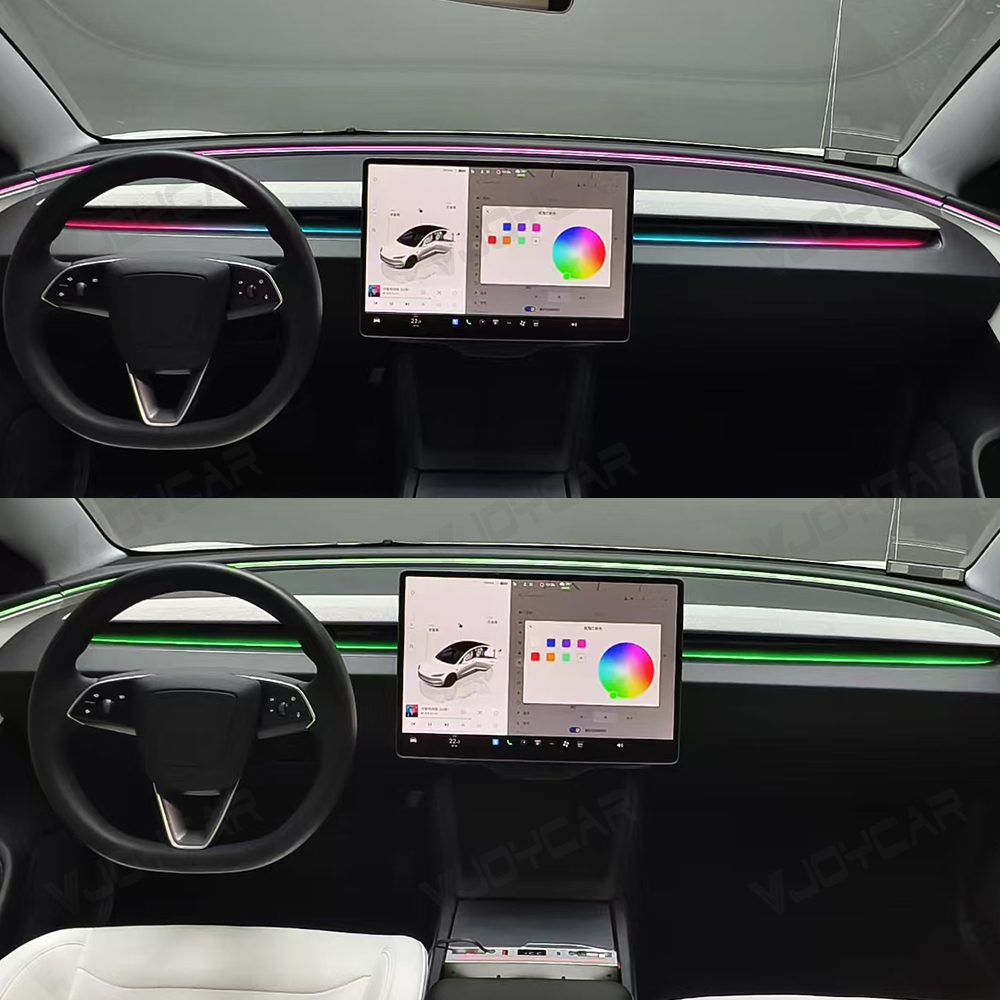 Vjoycar エアアウトレット雰囲気照明キット テスラ新型 - Interior Design Degree のレビューと価格