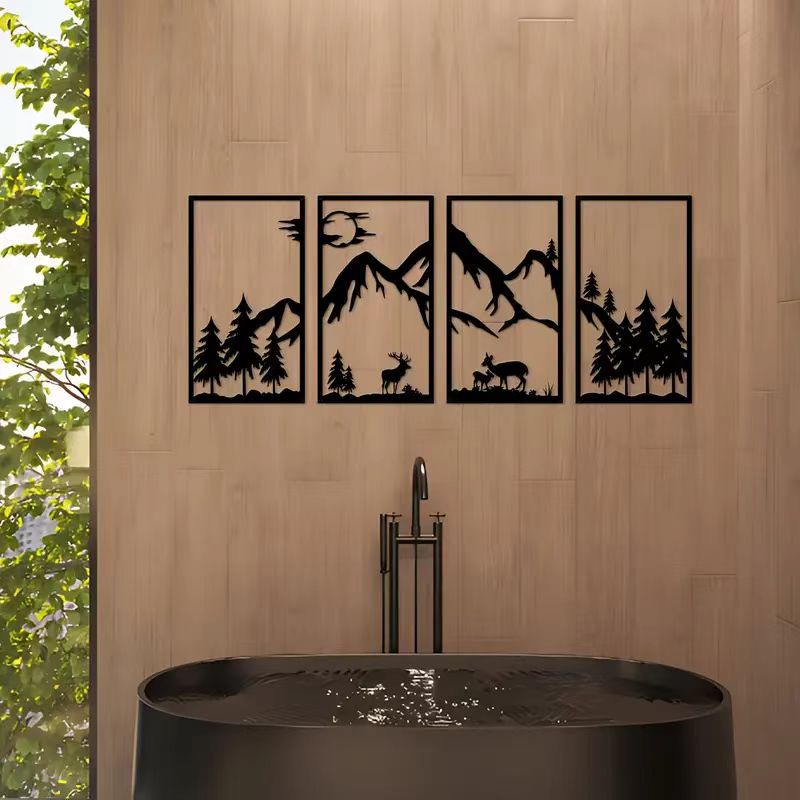 nq-2025 新しい高級メタリック111X43cmウォール - Interior Design Luxury House のレビューと価格